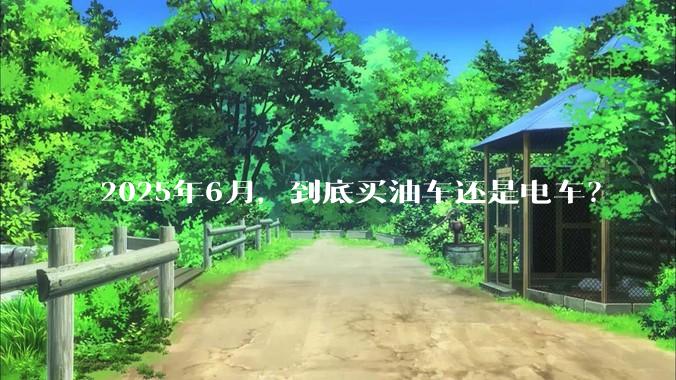 2025年6月，到底买油车还是电车？