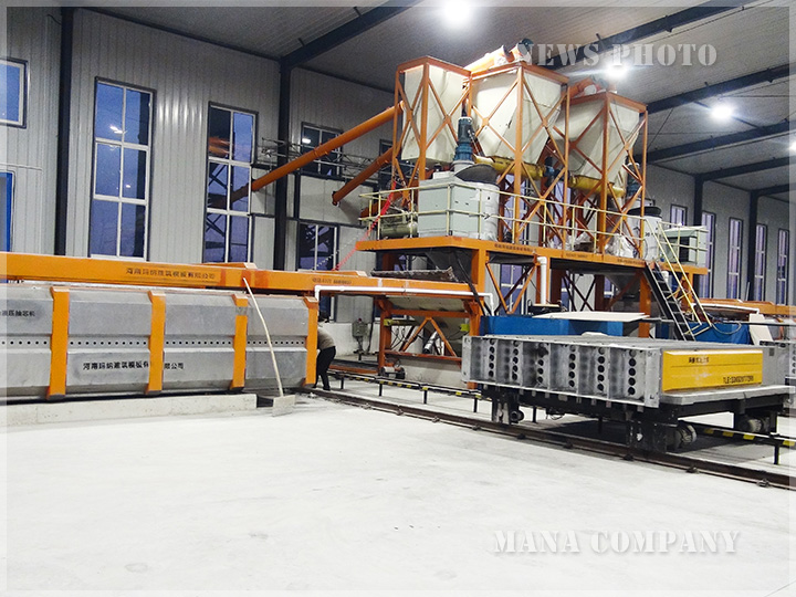 沈阳客户-M30石膏墙板自动化生产线